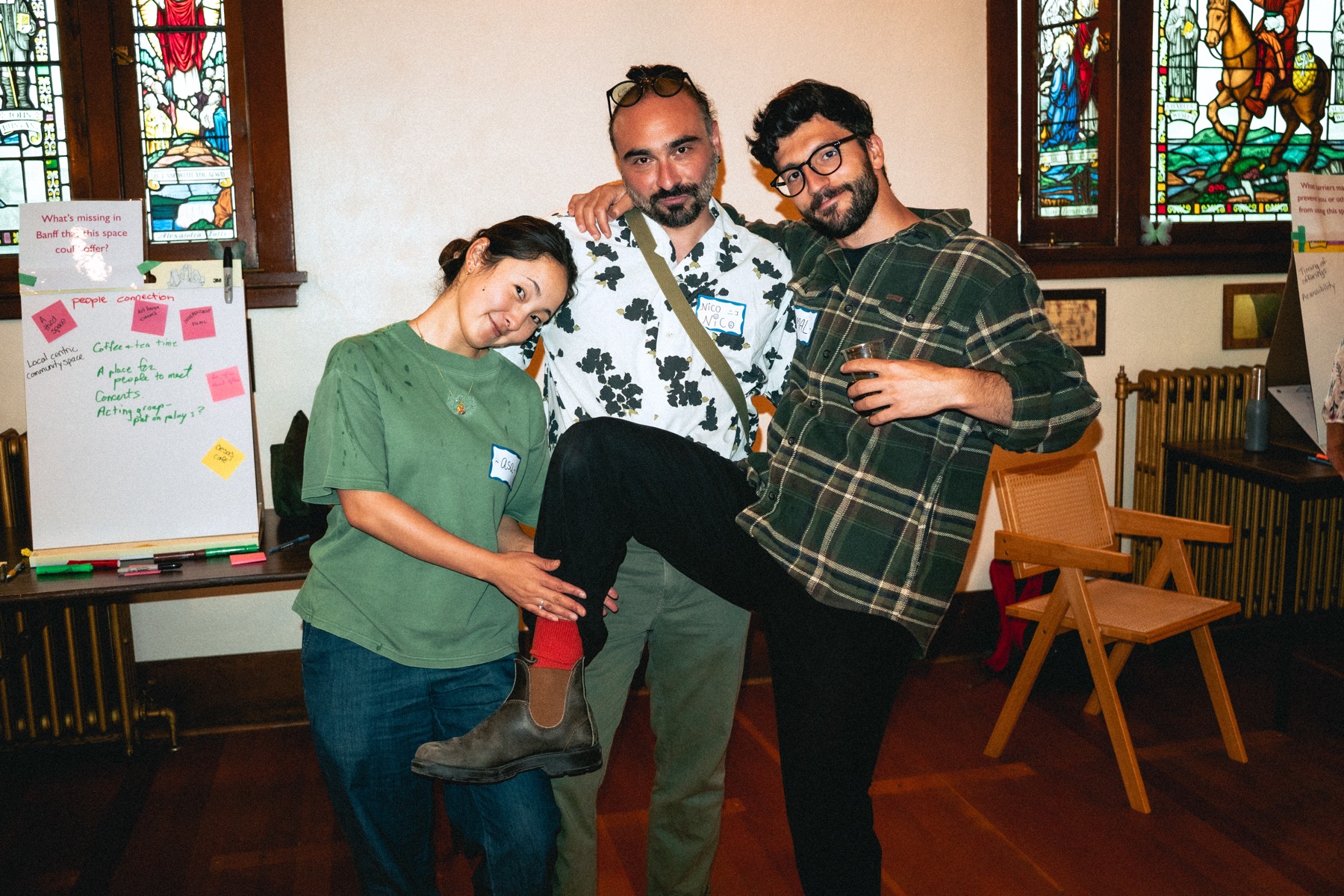 The Oesa team: Asayu, Nico, and Amal